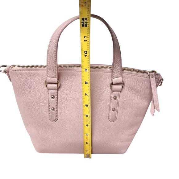 Kate Spade Women's Pink Larchmont Avenue Evangelie Leather Small Penny Satchel - Picture 11 of 16